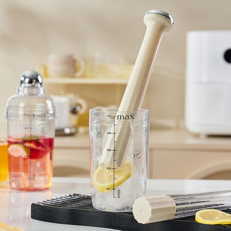 Ledo grūstuvas išgaubtos nagų plaktuko galvutės ilgos rankenos susmulkintas ledas plastikinis ledas vaisių maišymas maišymo pagaliukas virtuvės reikmenys