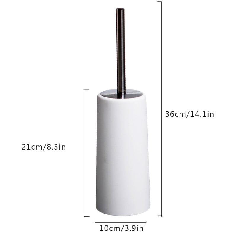 WC četka Mekana čekinja Zidni set držača WC četke za kupaonicu Čisti alat Izdržljiva termoplastična gumena kutna četka