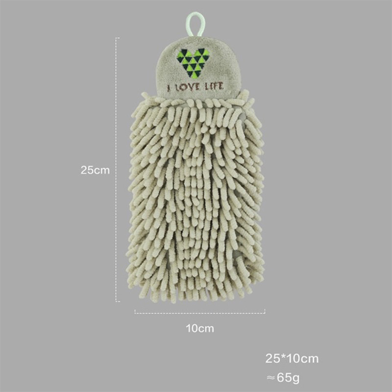 Mekani ručnici od šenile Kućna super upijajuća, ekološki prihvatljiva krpa za brisanje s petljama za vješanje Kuhinja Kupaonski pribor