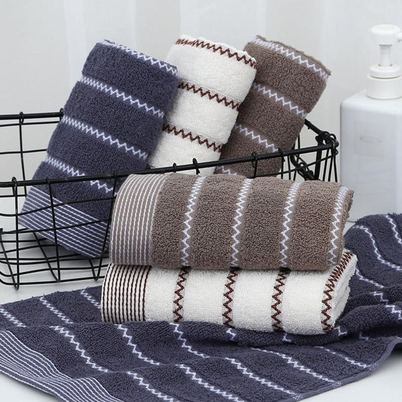 Pamučni ručnik Snažno upijanje vode Gusto pranje Lice Spa ručnik kontrastne boje Ručnik za ruke za kućanstvo