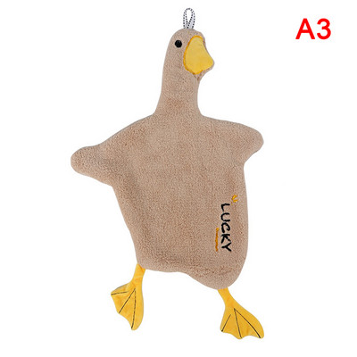 Cartoon Duck Wipe ručnik za ruke Mekani zgusnuti koraljni flis Super upijajući brzo sušeći dječji frotirni ručnici za kuhinju i kupaonicu