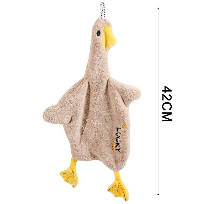 Cartoon Duck Wipe ručnik za ruke Mekani zgusnuti koraljni flis Super upijajući brzo sušeći dječji frotirni ručnici za kuhinju i kupaonicu