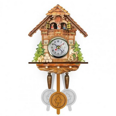 Drveni zidni sat Precizan dekorativni nordijski stil Antikni viseći alarm Drveni zidni sat Dekoracija doma za dnevnu sobu