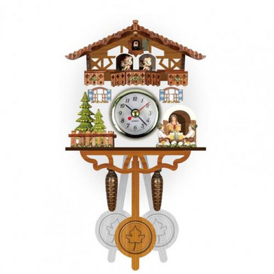 Drveni zidni sat Precizan dekorativni nordijski stil Antikni viseći alarm Drveni zidni sat Dekoracija doma za dnevnu sobu