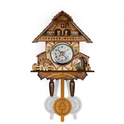 Drveni zidni sat Precizan dekorativni nordijski stil Antikni viseći alarm Drveni zidni sat Dekoracija doma za dnevnu sobu