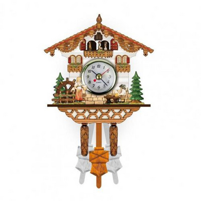 Drveni zidni sat Precizan dekorativni nordijski stil Antikni viseći alarm Drveni zidni sat Dekoracija doma za dnevnu sobu