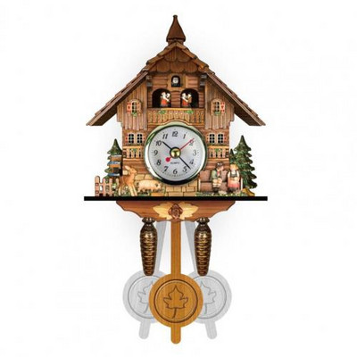 Drveni zidni sat Precizan dekorativni nordijski stil Antikni viseći alarm Drveni zidni sat Dekoracija doma za dnevnu sobu