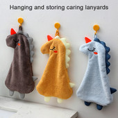 Slatki crtani Aniaml ručnik za kupanje Mekani upijajući ručnik za ruke koji se ne linja Viseći ručnik za brisanje dinosaura Mekani dječji ručnici za ruke