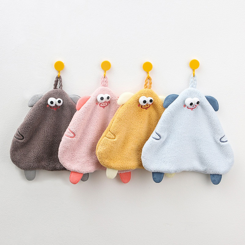 Slatki crtani Aniaml ručnik za kupanje Mekani upijajući ručnik za ruke koji se ne linja Viseći ručnik za brisanje dinosaura Mekani dječji ručnici za ruke