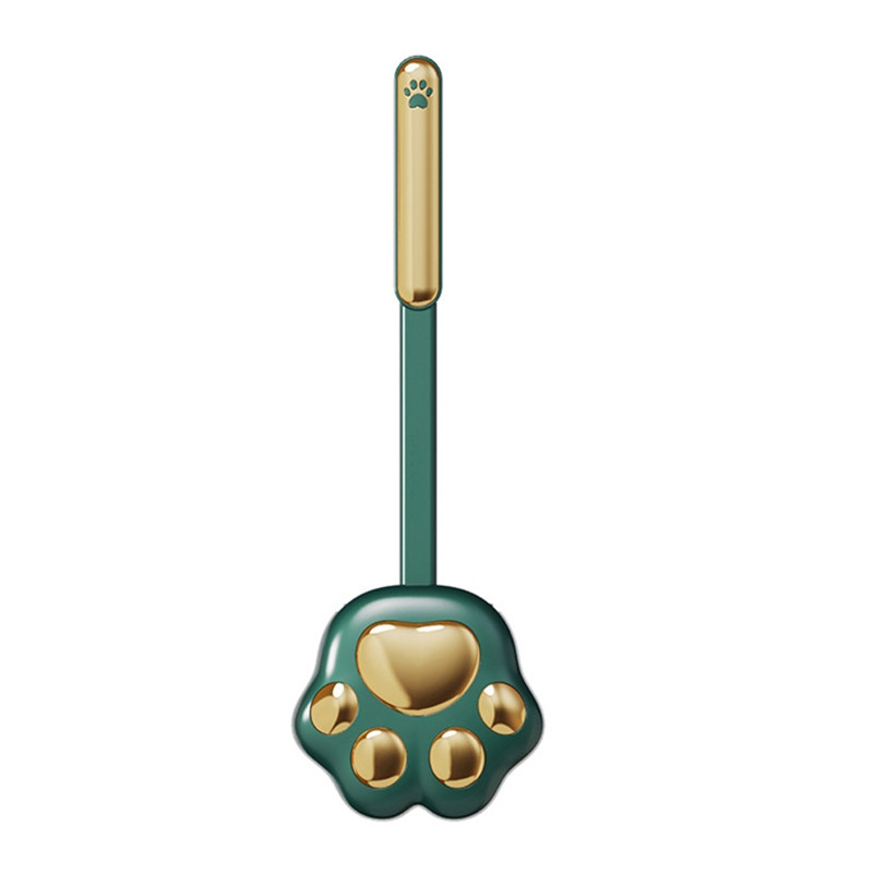 N0HB Cat-Paw formas tualetes birste Vannas istabas sienas Silikona tualetes podu tīrīšanas birste ar kastīti Vannas istabas piederumi