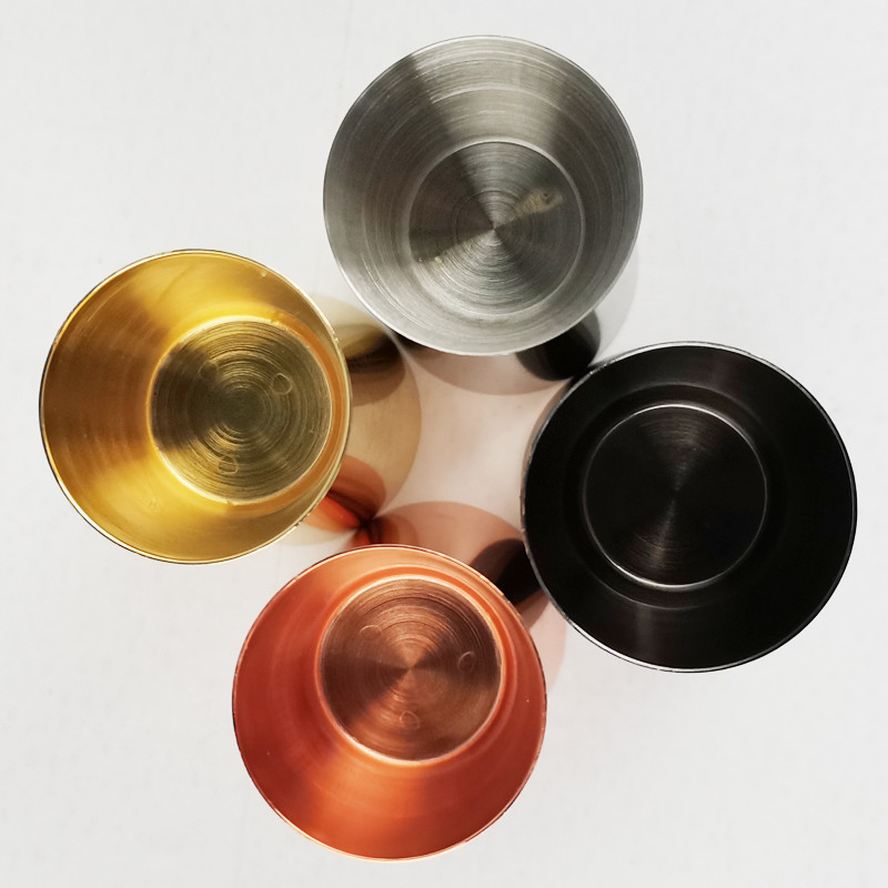 15/30 ml 25/50 ml nerūdijančio plieno juodo rožinio aukso sidabro dvigubas kokteilis, matavimo įrankis, matavimo puodelis