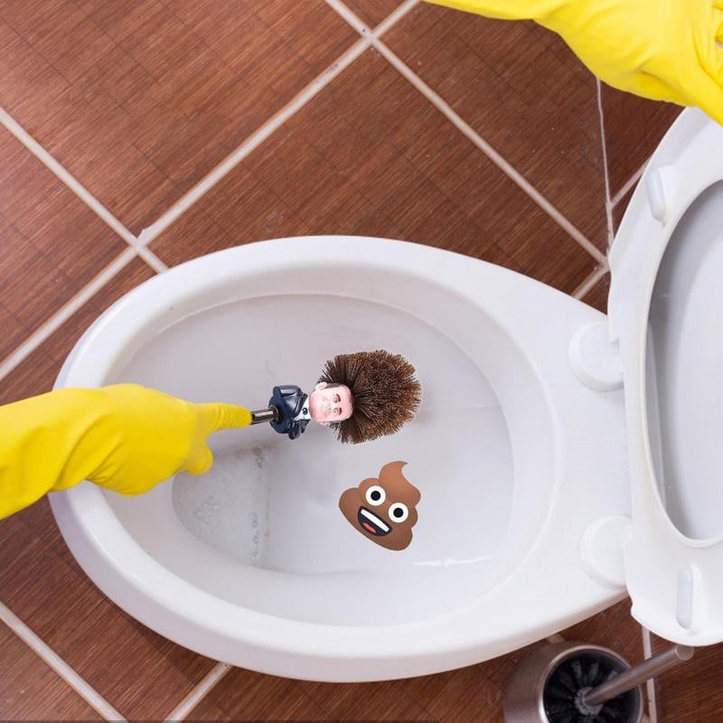 Emmanuel Macron Brosse WC Brosse De Toilette Predsjednik Francuske Trump WC četka Smiješan alat za čišćenje