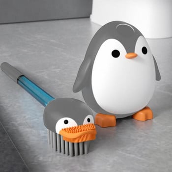 Βούρτσα και θήκη για λεκάνη τουαλέτας Penguin Cute βούρτσα καθαρισμού λεκάνης τουαλέτας Βούρτσα καθαρισμού λεκάνης μπάνιου Βούρτσα για τουαλέτα