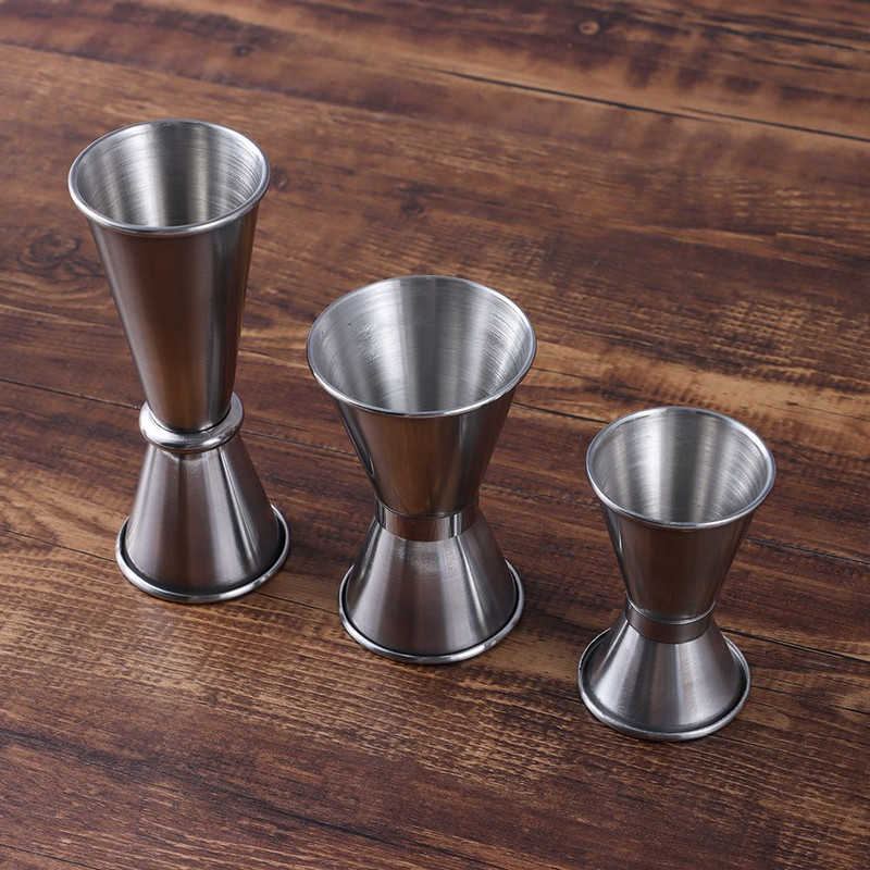1 vnt., nerūdijančio plieno matavimo puodelis kokteilių plaktuvas, puodelis, šaudytas gėrimas, dvasios matavimo priemonė, virtuvės prietaisai, gėrimų vakarėlių baro įrankiai