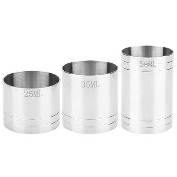 UPORS Stainless Steel Bar Jigger 25/35/50ml Measuring Cup Practical Wine Cup Bartender Tools Cocktail Jigger Bar Tools