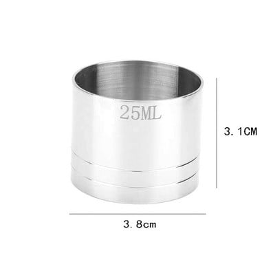 UPORS Mjerna posuda od nehrđajućeg čelika 25/35/50 ml Praktična šalica za vino Alati za barmena Alati za koktel Jigger Bar