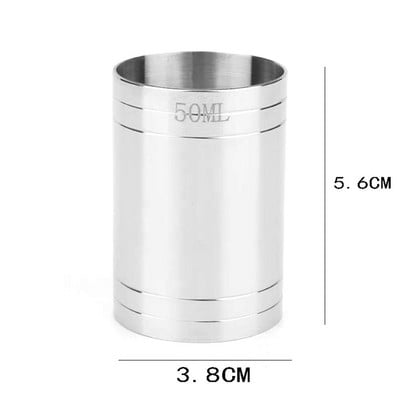 UPORS Mjerna posuda od nehrđajućeg čelika 25/35/50 ml Praktična šalica za vino Alati za barmena Alati za koktel Jigger Bar