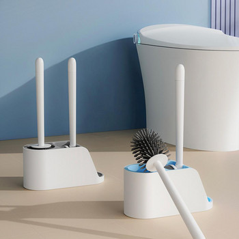 1 комплект четка за тоалетна Издръжливи универсални четки TPR Консумативи за баня Четка за тоалетна Четка за почистване на тоалетна