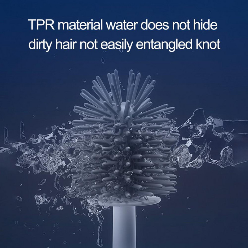 1 set WC četke Izdržljive univerzalne TPR čekinje Kupaonski pribor Četka za WC školjku Četka za čišćenje WC školjke