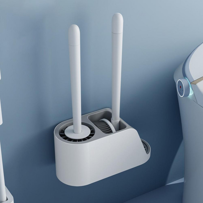 1 set WC četke Izdržljive univerzalne TPR čekinje Kupaonski pribor Četka za WC školjku Četka za čišćenje WC školjke