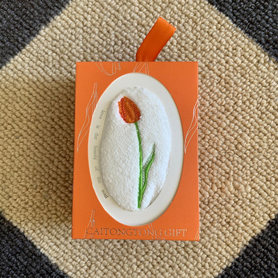 Tulipan izvezen ručnik za lice Vjenčani dar Suvenir Ručnik za pranje Kupaonski mekani brzosušeći ručnik za plažu Rupčić za tulipan