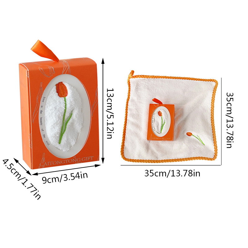 Tulipan izvezen ručnik za lice Vjenčani dar Suvenir Ručnik za pranje Kupaonski mekani brzosušeći ručnik za plažu Rupčić za tulipan