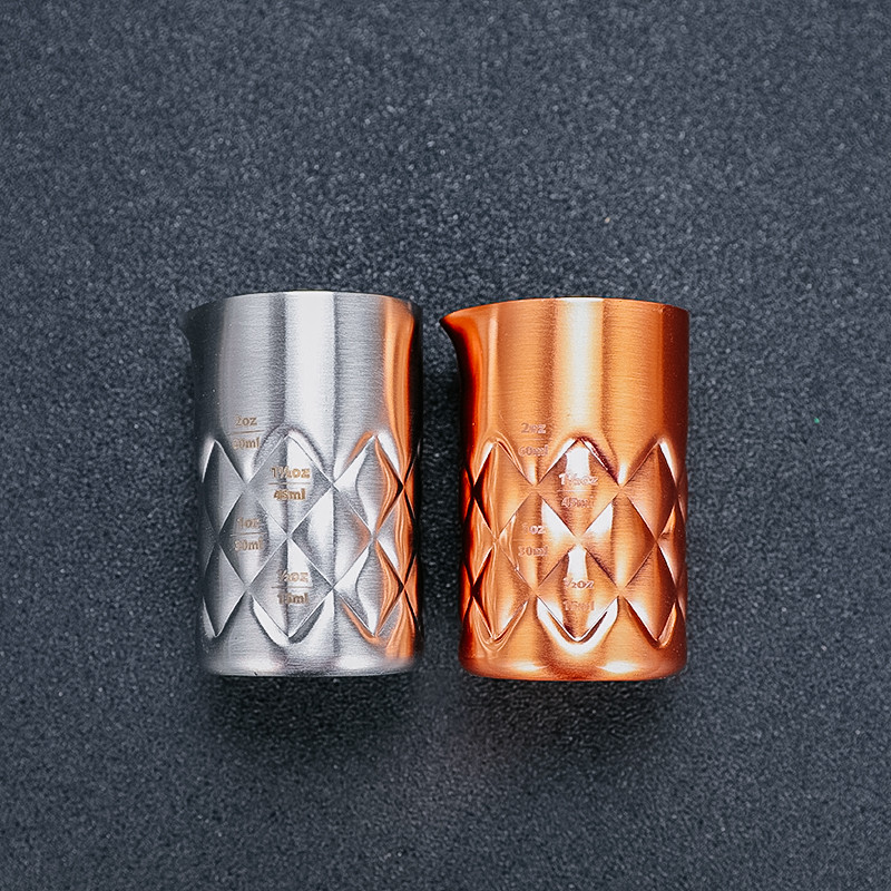 100ml 304 Mjerna posuda Alati Bar Mjera Koktel Jigger - Metalna šipka Mjera za žestoka pića s izljevom Bar alat
