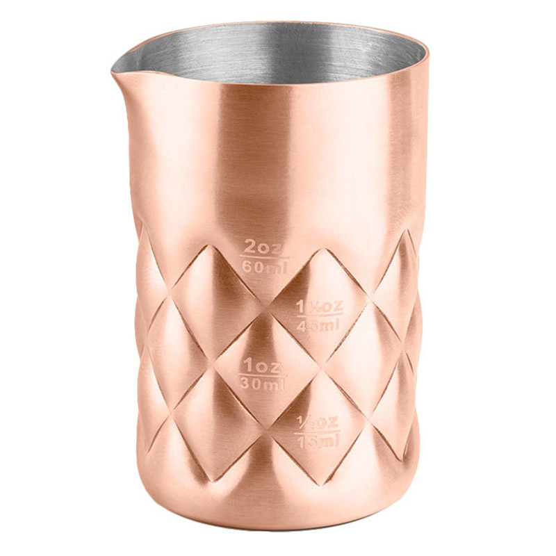 100ml 304 Mjerna posuda Alati Bar Mjera Koktel Jigger - Metalna šipka Mjera za žestoka pića s izljevom Bar alat