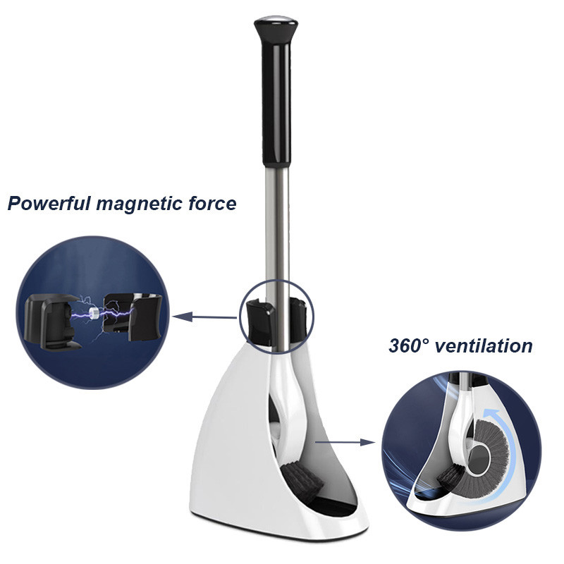 Seahorse Četka za WC školjku Kupaonski dodaci Osnovni dodaci za čišćenje kupaonice S bazom s magnetom Četka za čišćenje tuša