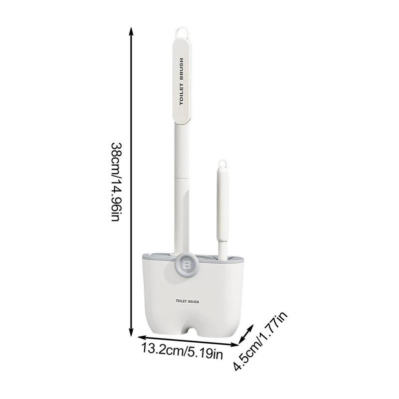 Set četke i držača za WC školjku, pribor za čišćenje i držač četke za WC školjku s 2 četke za čišćenje kupaonice