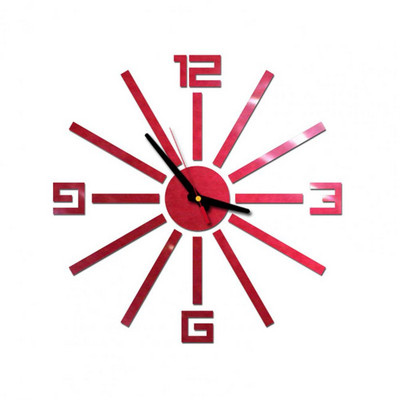 Naljepnica Sat Modni Umjetnički sat s efektom zrcala Precizan zidni sat Kreativna naljepnica Zidni sat Uređenje doma