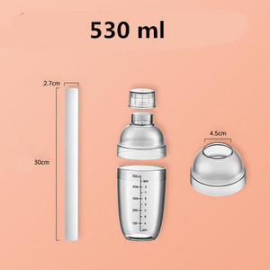 Plastikinis Martini kokteilių plaktuvas 350 ml / 530 ml / 700 ml / 1000 ml vyno gėrimų maišytuvas Vyno plaktuvo puodelis gėrimų maišyklė Barware Boston baro įrankis
