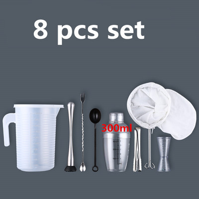 Plastikinis Martini kokteilių plaktuvas 350 ml / 530 ml / 700 ml / 1000 ml vyno gėrimų maišytuvas Vyno plaktuvo puodelis gėrimų maišyklė Barware Boston baro įrankis