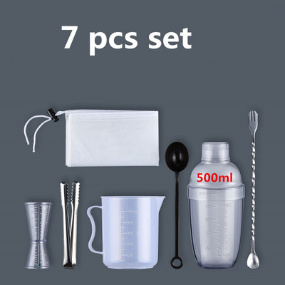 Plastikinis Martini kokteilių plaktuvas 350 ml / 530 ml / 700 ml / 1000 ml vyno gėrimų maišytuvas Vyno plaktuvo puodelis gėrimų maišyklė Barware Boston baro įrankis