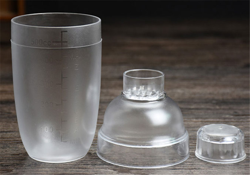 Plastikinis Martini kokteilių plaktuvas 350 ml / 530 ml / 700 ml / 1000 ml vyno gėrimų maišytuvas Vyno plaktuvo puodelis gėrimų maišyklė Barware Boston baro įrankis