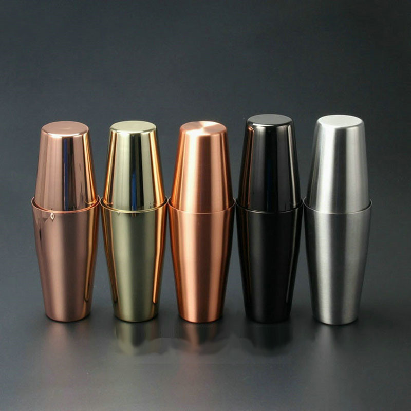 Bostono kokteilių plaktuvas Martini baro kokteilių plaktuvas nerūdijančio plieno Boston Flair maišymo skardos rinkinio juostos įrankis