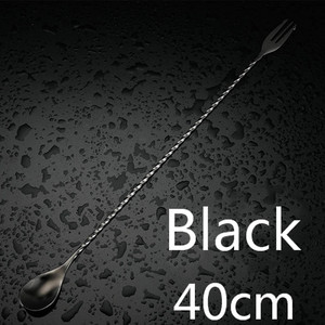 Kokteiļu karotes josla karote nerūsējošā tērauda maisīšanas spirālveida raksta josla Teadrop karotes stieņa rīks bārmeņa rīki