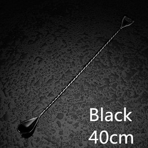 Kokteiļu karotes josla karote nerūsējošā tērauda maisīšanas spirālveida raksta josla Teadrop karotes stieņa rīks bārmeņa rīki