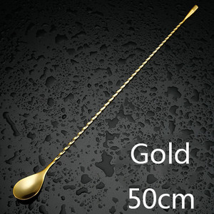 Kokteiļu karotes josla karote nerūsējošā tērauda maisīšanas spirālveida raksta josla Teadrop karotes stieņa rīks bārmeņa rīki