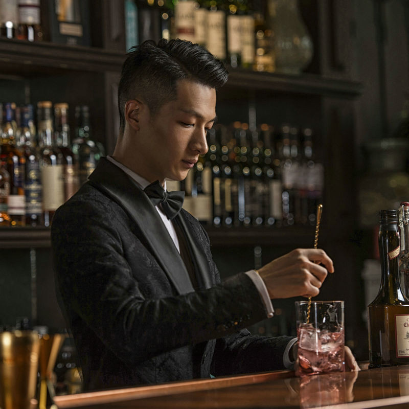 Kokteiļu karotes josla karote nerūsējošā tērauda maisīšanas spirālveida raksta josla Teadrop karotes stieņa rīks bārmeņa rīki