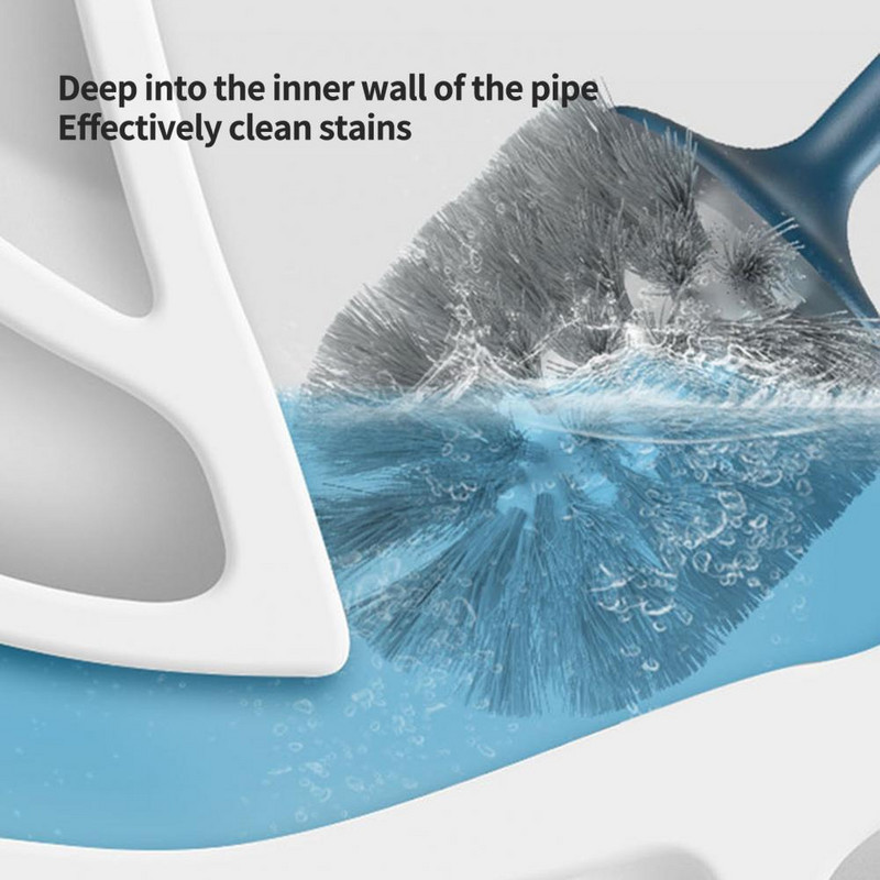 Moderna tualetes suka, pagarina rokturi tualetes tīrīšanas birste Jauki, jauka cūkas vannas istabas suka Spēcīga dekontaminācija