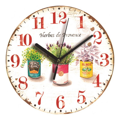 Zidni drveni satovi Kratki dizajn Tihi kućni kafić Uredski zidni dekor 9 inča Zidna umjetnost Veliki zidni satovi 23 cm Kavane