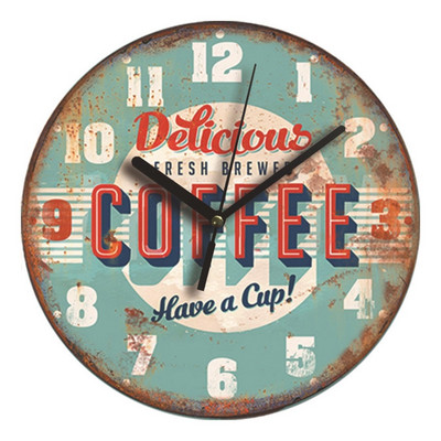 Zidni drveni satovi Kratki dizajn Tihi kućni kafić Uredski zidni dekor 9 inča Zidna umjetnost Veliki zidni satovi 23 cm Kavane