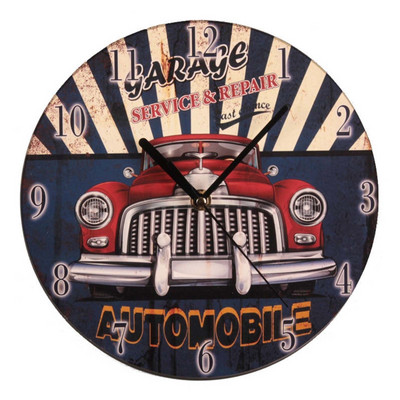 Zidni drveni satovi Kratki dizajn Tihi kućni kafić Uredski zidni dekor 9 inča Zidna umjetnost Veliki zidni satovi 23 cm Kavane