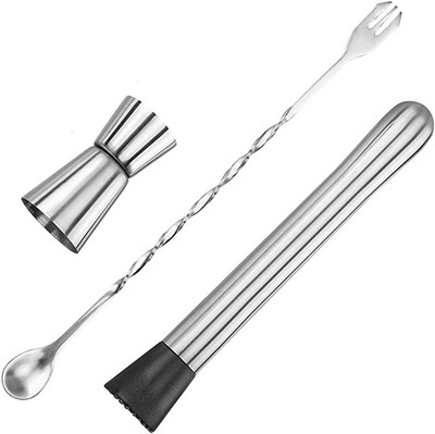 Mikser za koktele od nehrđajućeg čelika Štapići za miješanje Štapići za miješanje Puddler Muddler Kutlača Mješalica Štapići za miješanje Dodaci za bar