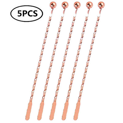 Mikser za koktele od nehrđajućeg čelika Štapići za miješanje Štapići za miješanje Puddler Muddler Kutlača Mješalica Štapići za miješanje Dodaci za bar