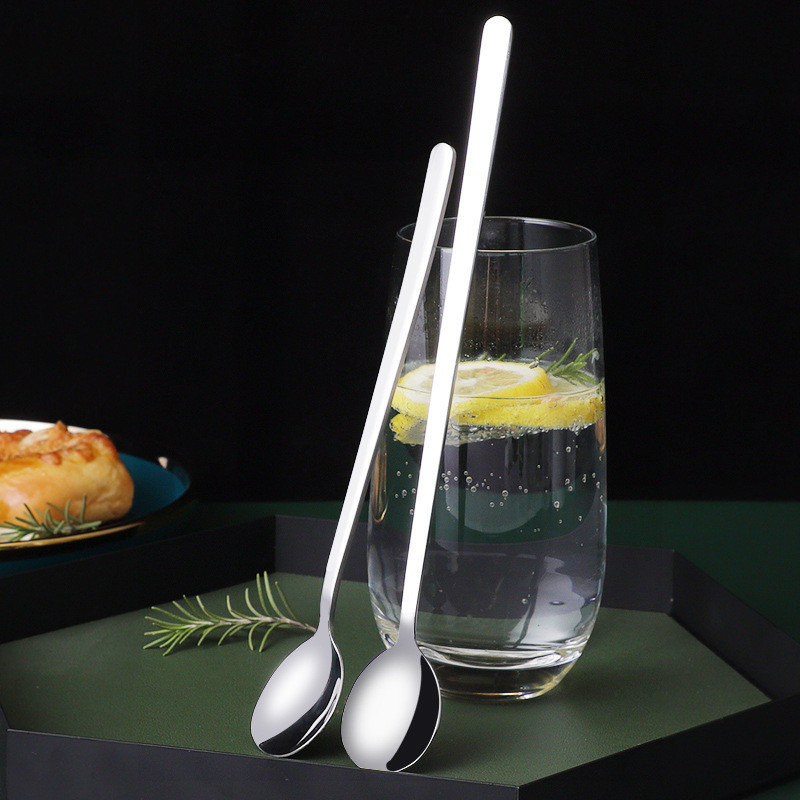 1vnt kokteilių šakutės šaukštas nerūdijančio plieno kokteilių baras, patvarūs baro prietaisai maišymo strypo spiralės formos dvigubos galvos virtuvės reikmenys