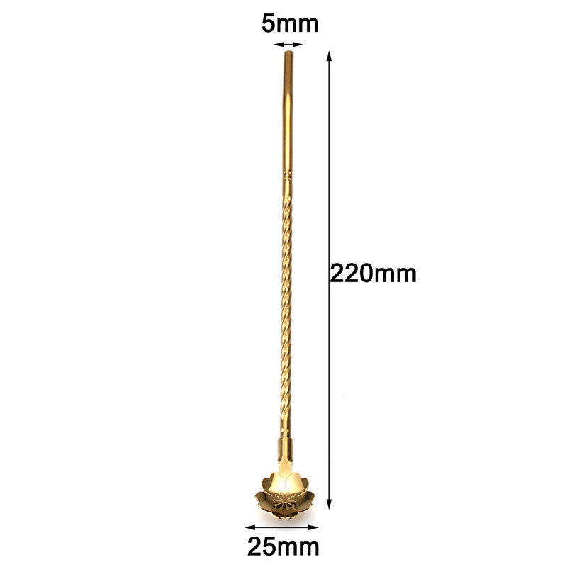 Ilgas susuktas šiaudų šaukštas Nešiojamas nerūdijančio plieno arbatos kaušelis, sulenktas filtras, spalvotas šiaudų kokteilių kavos maišymo šaukštas