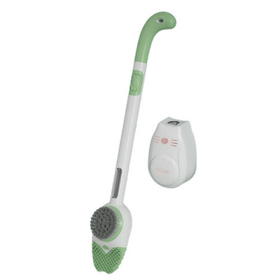 Četka za WC školjku Slatki silikonski klip za kupaonicu s dozatorom sapuna Fleksibilna ribača WC školjke za dubinsko čišćenje u obliku mačića na zid