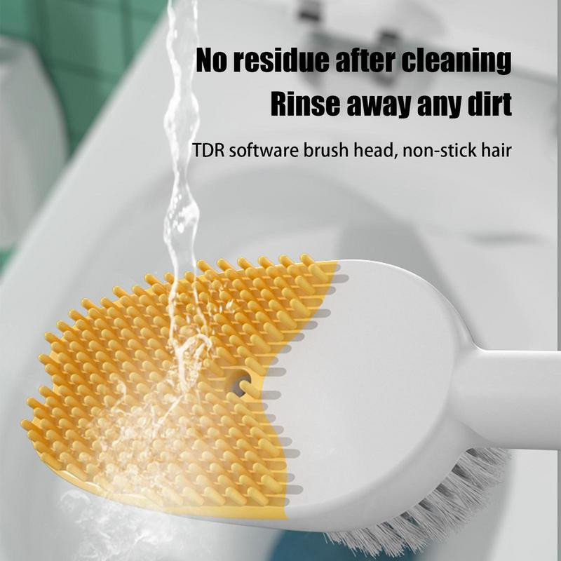 Četka za WC školjku Slatki silikonski klip za kupaonicu s dozatorom sapuna Fleksibilna ribača WC školjke za dubinsko čišćenje u obliku mačića na zid